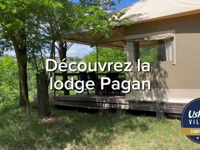 Ασυνήθιστο κατάλυμα Pagan στο Camping L'Oasis, Ardeche