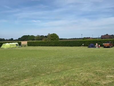 Spacious camping field