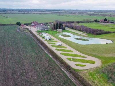 Glentham grange from the air