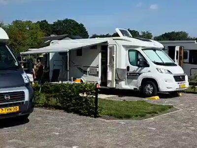 Motorhome on a touring pitch